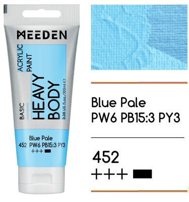 PINTURA AZUL PÁLIDO ACRILICA CUERPO PESADO PRIMERA CALIDAD EN TUBO DE 100 ml MEEDEN PINTURA AZUL PÁLIDO ACRILICA CUERPO PESADO PRIMERA CALIDAD EN TUBO DE 100 ml MEEDEN