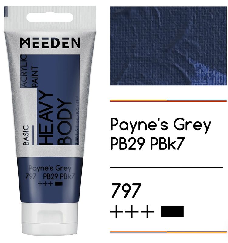 PINTURA GRIS AZULADO ACRILICA CUERPO PESADO PRIMERA CALIDAD EN TUBO DE 100 ml MEEDEN PINTURA GRIS AZULADO ACRILICA CUERPO PESADO PRIMERA CALIDAD EN TUBO DE 100 ml MEEDEN
