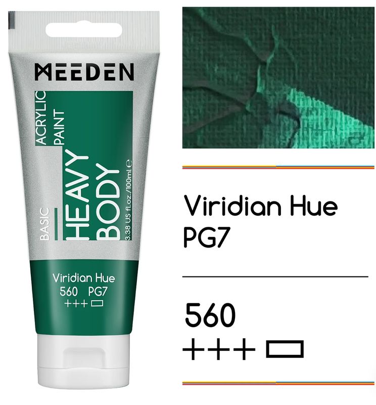 PINTURA VIRIDIAN ACRILICA CUERPO PESADO PRIMERA CALIDAD EN TUBO DE 100 ml MEEDEN PINTURA VIRIDIAN ACRILICA CUERPO PESADO PRIMERA CALIDAD EN TUBO DE 100 ml MEEDEN
