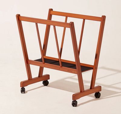 Estantería D/Madera C/Ruedas Nogal Claro