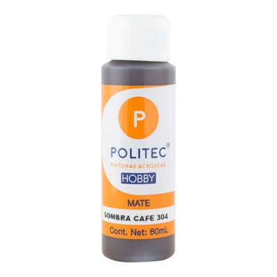 Acrílico POLITEC Hobby Mate Sombra Café 60 ml c/1 pieza