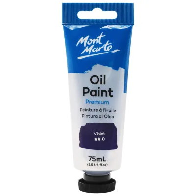 Tubo de pintura al óleo de primera calidad de 75 ml- Violeta. Mont Marte