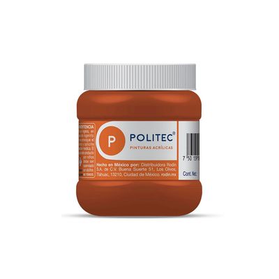 Pintura Acrílica POLITEC Rojo Oxido 250ml. #305