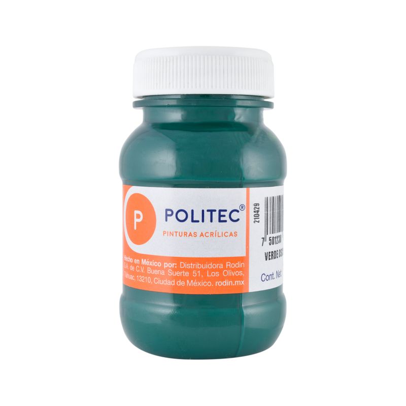 Acrílico POLITEC Verde Oscuro 100ml c/1 pieza