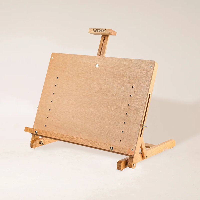 MEEDEN Caballete de mesa ajustable con marco en H grande