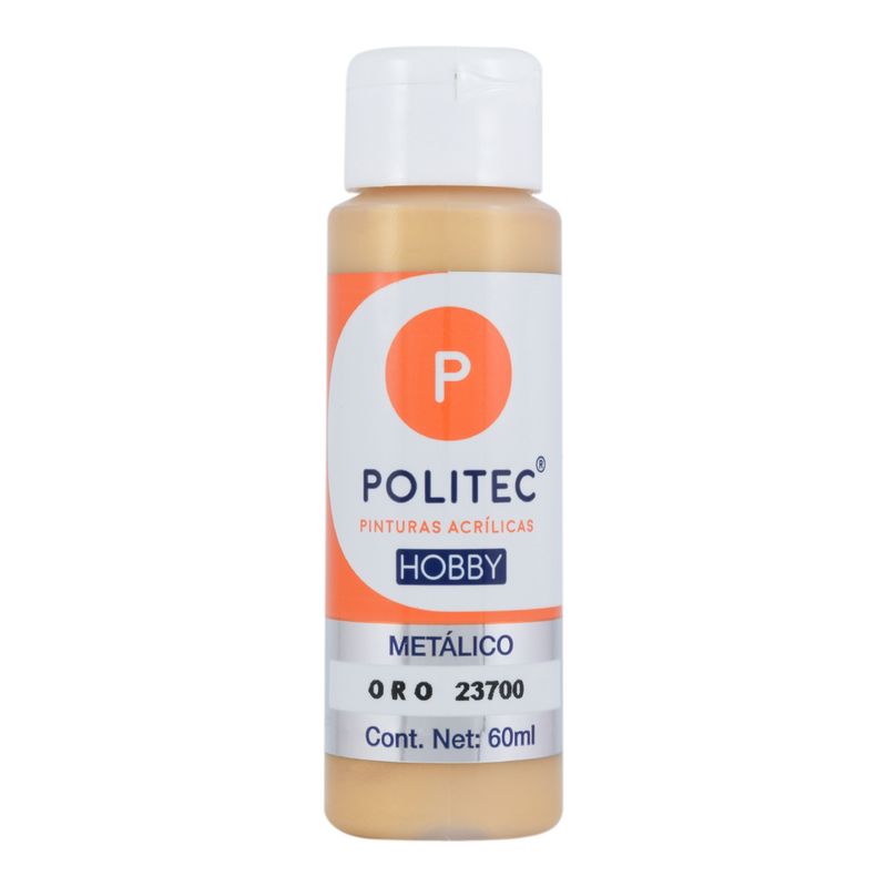 Acrílico POLITEC Hobby METALICO Azul 60 ml c/1 pieza