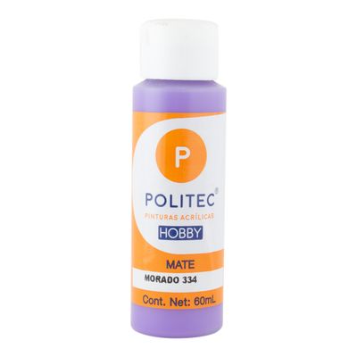 Acrílico POLITEC Hobby Mate Morado 60 ml c/1 pieza Acrílico POLITEC Hobby Mate Morado 60 ml c/1 pieza