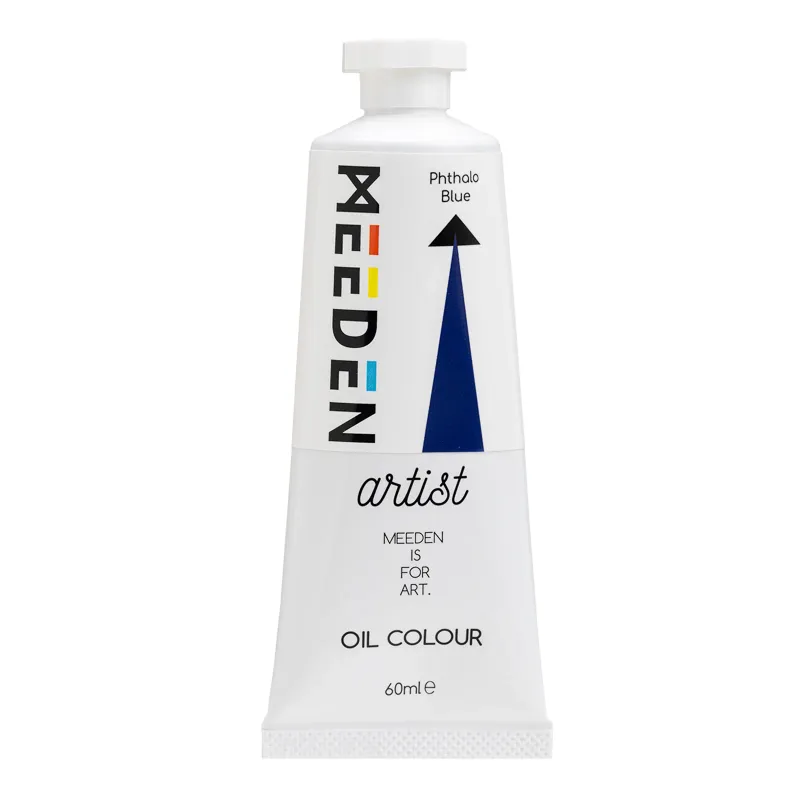Pintura al Óleo Profesional MEEDEN Azul Ftalo, tubo de 60 ml.
