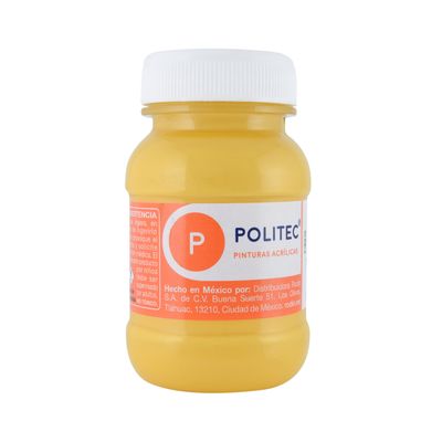Acrílico POLITEC Amarillo Claro 100ml c/1 pieza