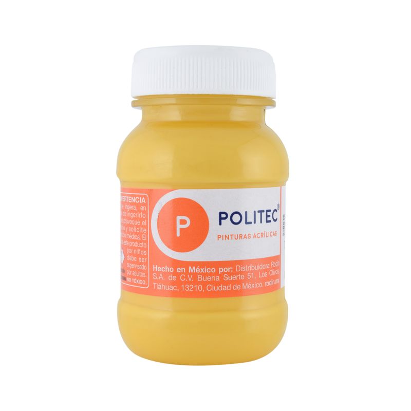 Acrílico POLITEC Amarillo Claro 100ml c/1 pieza