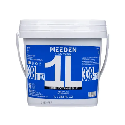 Pintura Acrílica profesional MEEDEN Studio, Azul Ftalocianina, 1 Litro, cuerpo pesado. Pintura Acrílica profesional MEEDEN Studio, Azul Ftalocianina, 1 Litro, cuerpo pesado.