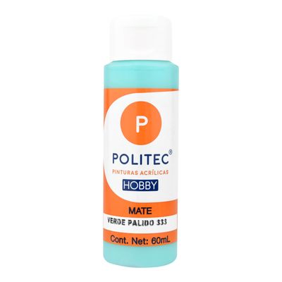 Acrílico POLITEC Hobby Mate Verde Pálido 60 ml c/1 pieza