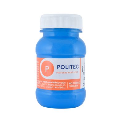 Acrílico POLITEC Azul Celeste 100ml. c/pieza Acrílico POLITEC Azul Celeste 100ml. c/pieza