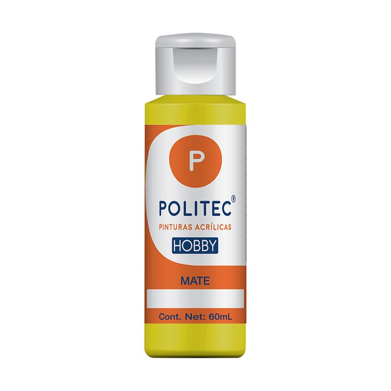 Acrílico POLITEC Hobby Mate Limón Hanza 60 ml c/1 pieza
