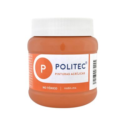 Pintura Acrilica POLITEC Naranja Claro, 250ml. #332
