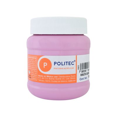 Pintura Acrílica POLITEC, Violeta 250ml. #311 Pintura Acrílica POLITEC, Violeta 250ml. #311