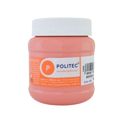 Pintura Acrilica POLITEC Rosa. 250ml. #321