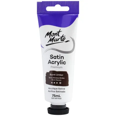 Pintura Acrílica en tubo de 75 ml- Sombra Tostada, Mont Marte