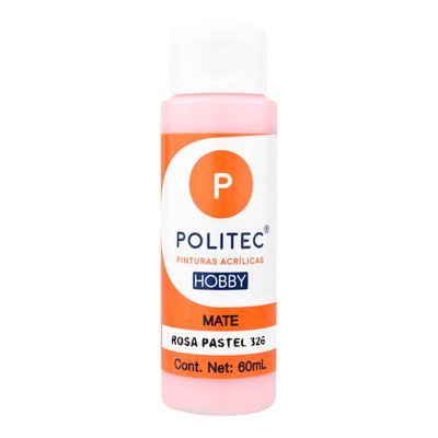 Acrílico POLITEC Hobby Mate Rosa Pastel 60 ml c/1 pieza