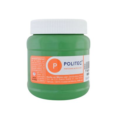 Pintura Acrilica POLITEC Verde Oro. 250ml. #330