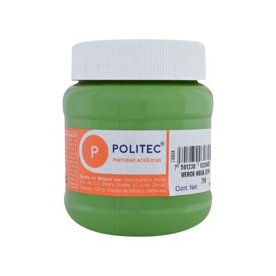 Pintura Acrilica POLITEC Verde Hoja 250ml. #328