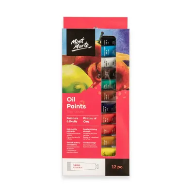 Pinturas al óleo Montmarte c/12 unidades x 12 ml