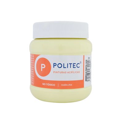 Pintura Acrílica POLITEC Amarillo Pastel 250ml. #329