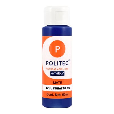 Acrílico POLITEC Hobby Azul Cobalto 60 ml c/1 pieza