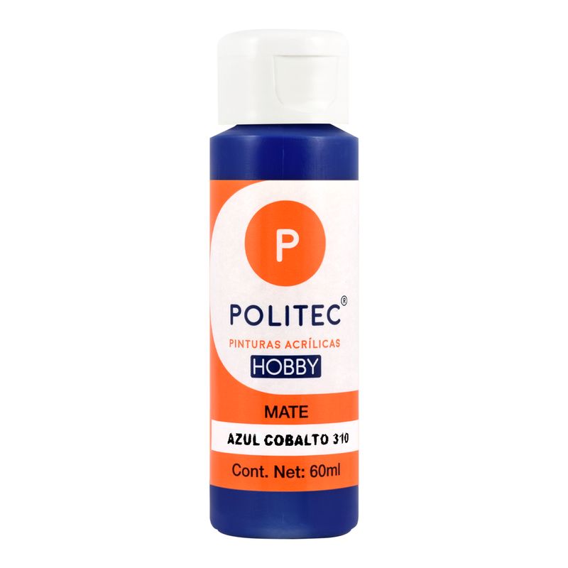 Acrílico POLITEC Hobby Azul Cobalto 60 ml c/1 pieza