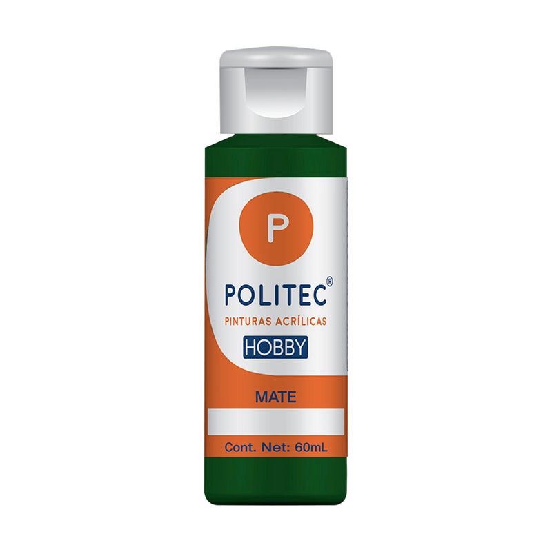Acrílico POLITEC Hobby Mate Verde Olivo 60 ml c/1 pieza
