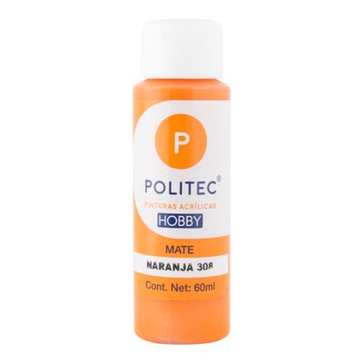 Acrílico POLITEC Hobby Mate Naranja 60 ml c/1 pieza