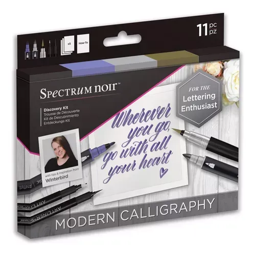 Marcador Spectrum Noir, KIT LETTERING, dobe punta caja c/11 piezas