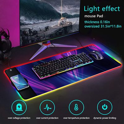 Wireless Charging RGB Luminous Mouse Pad