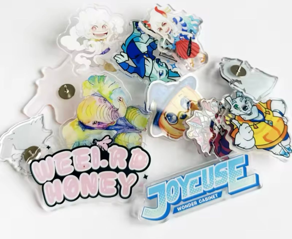 Acrylic Pins and Phone Pop sockets