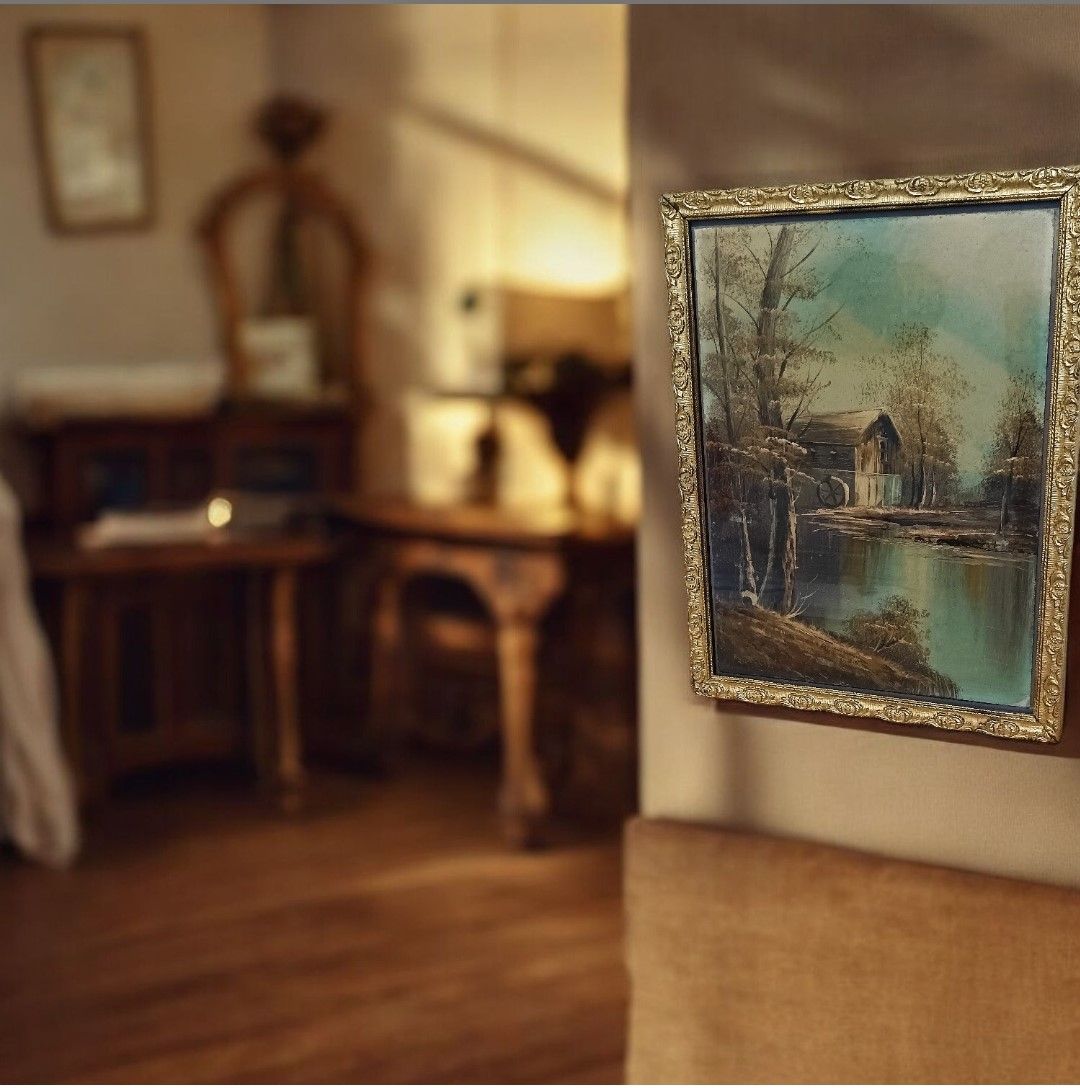 Peinture la maison oubliée