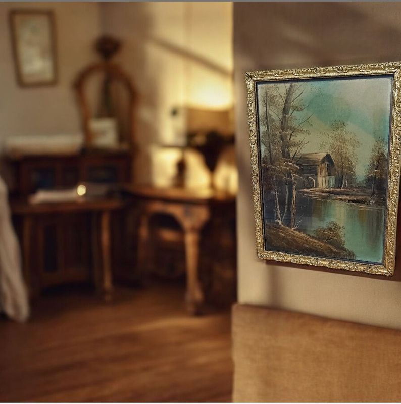 Peinture la maison oubliée
