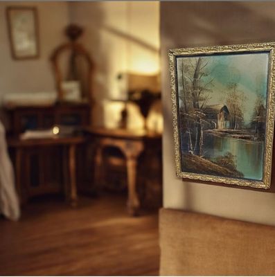 Peinture la maison oubliée
