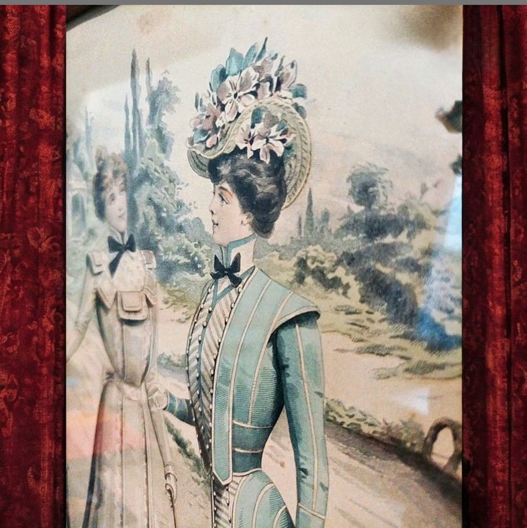 Gravure sur papier La Mode Illustrée
