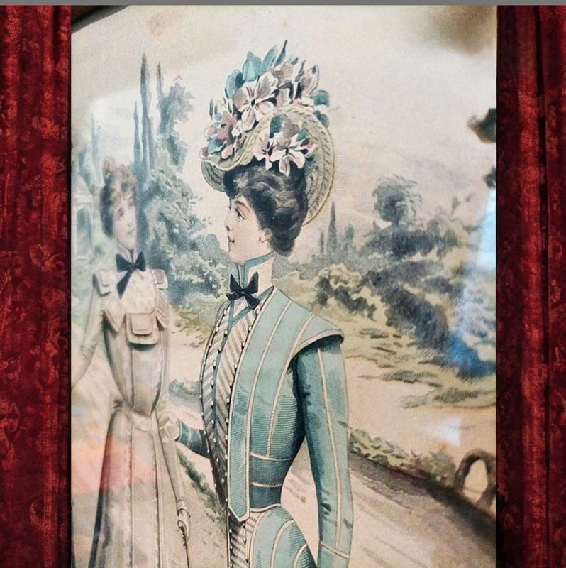 Gravure sur papier La Mode Illustrée