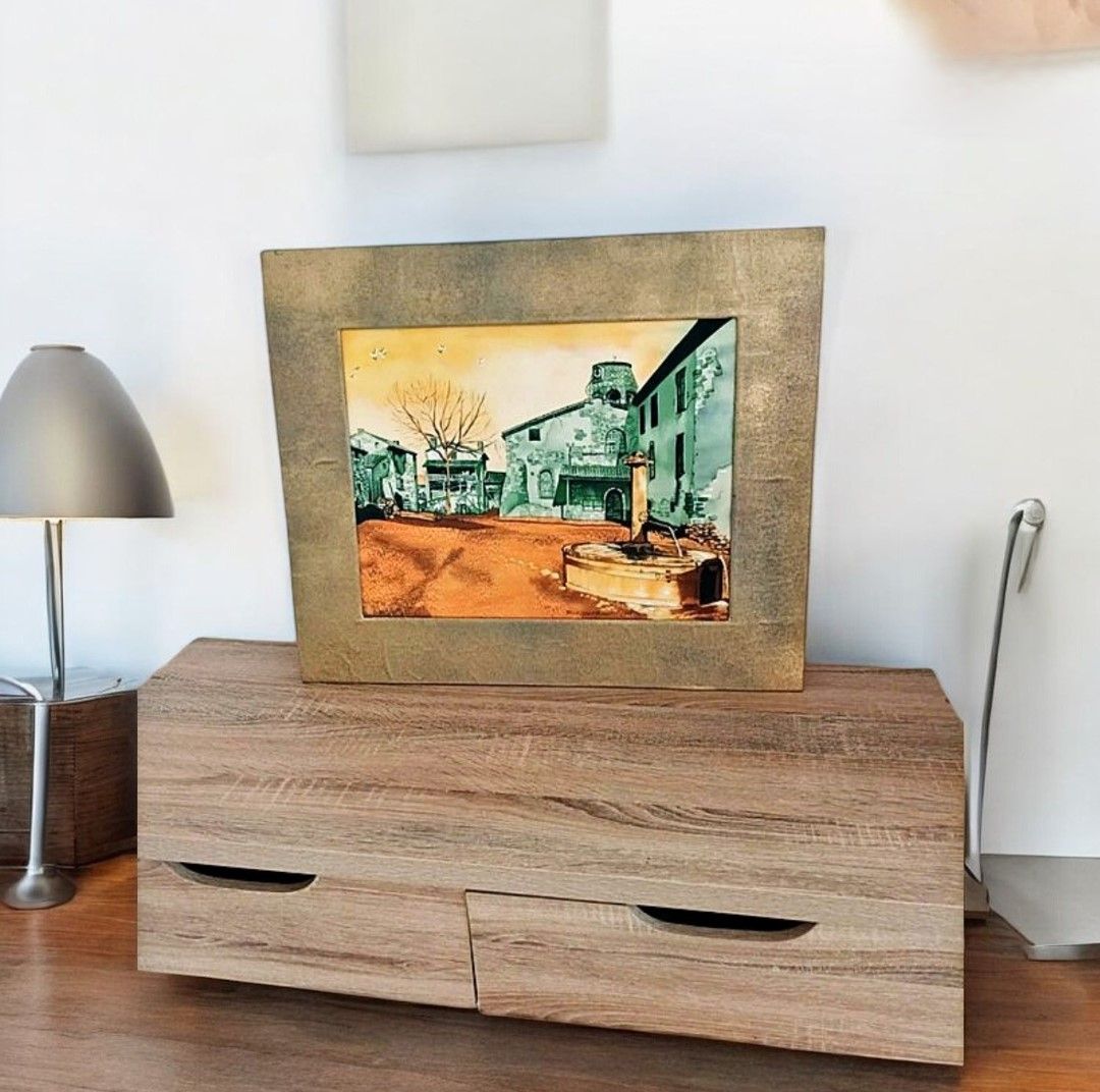Peinture sur soie COTTY