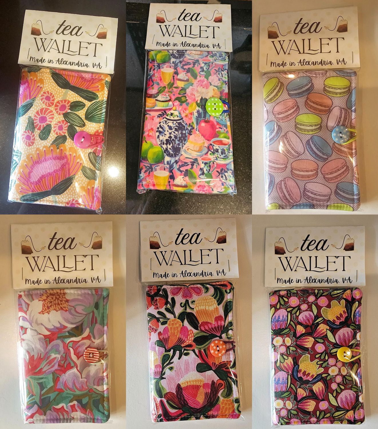 Tea Wallets, Colour: More Pink