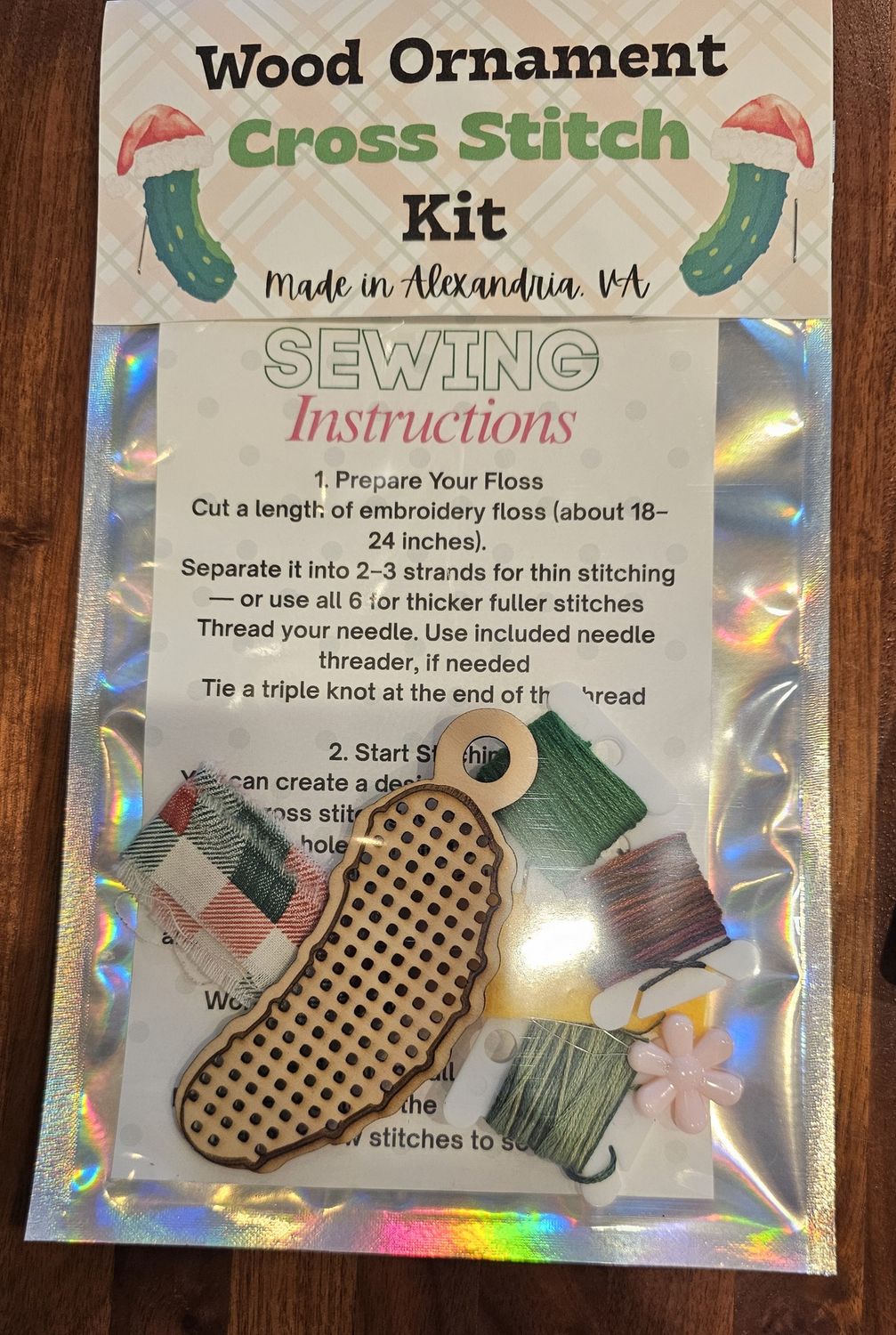 Cross Stitch Ornament Kits, Type: Pickle