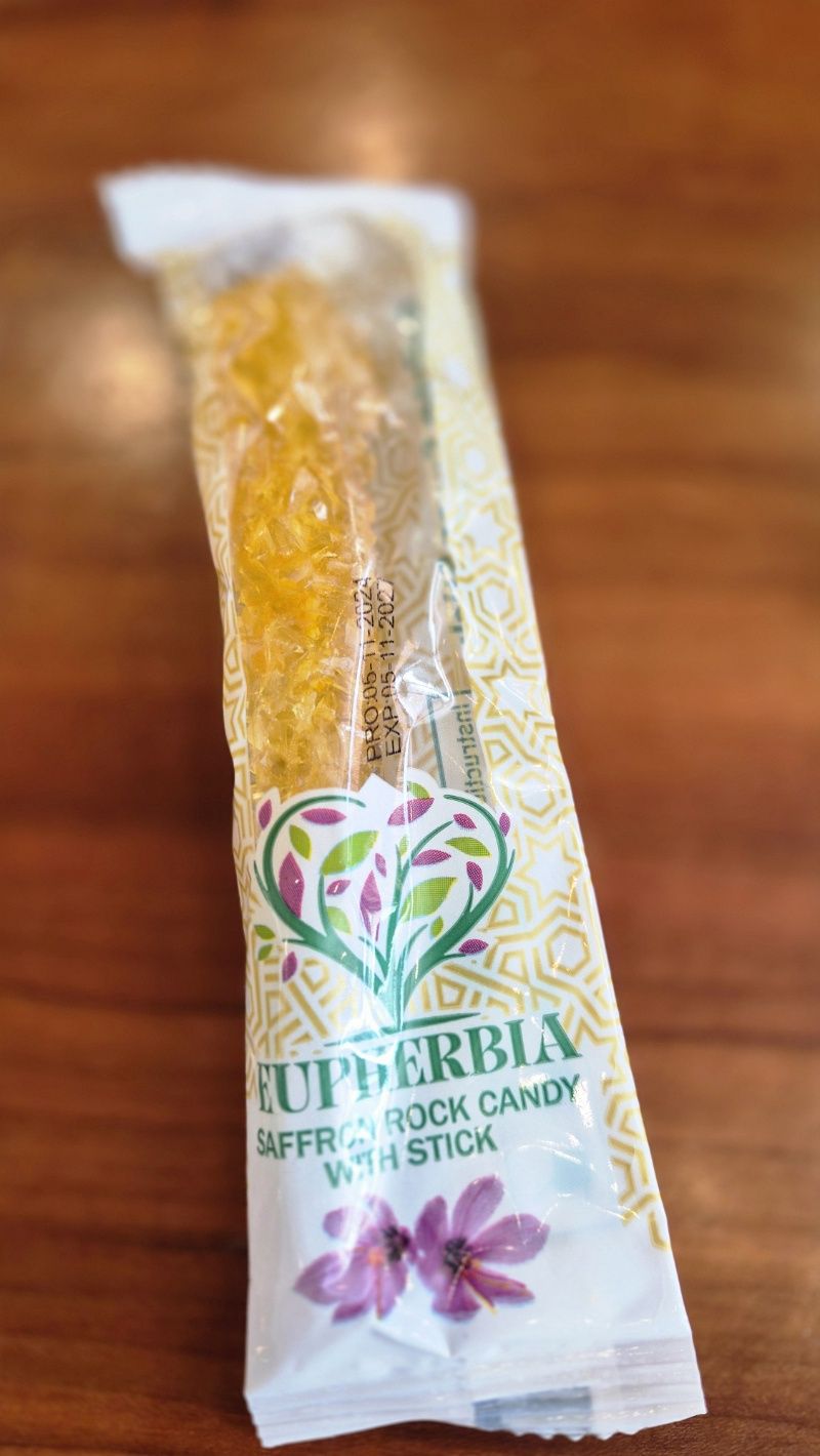 Saffron Rock Candy Sticks