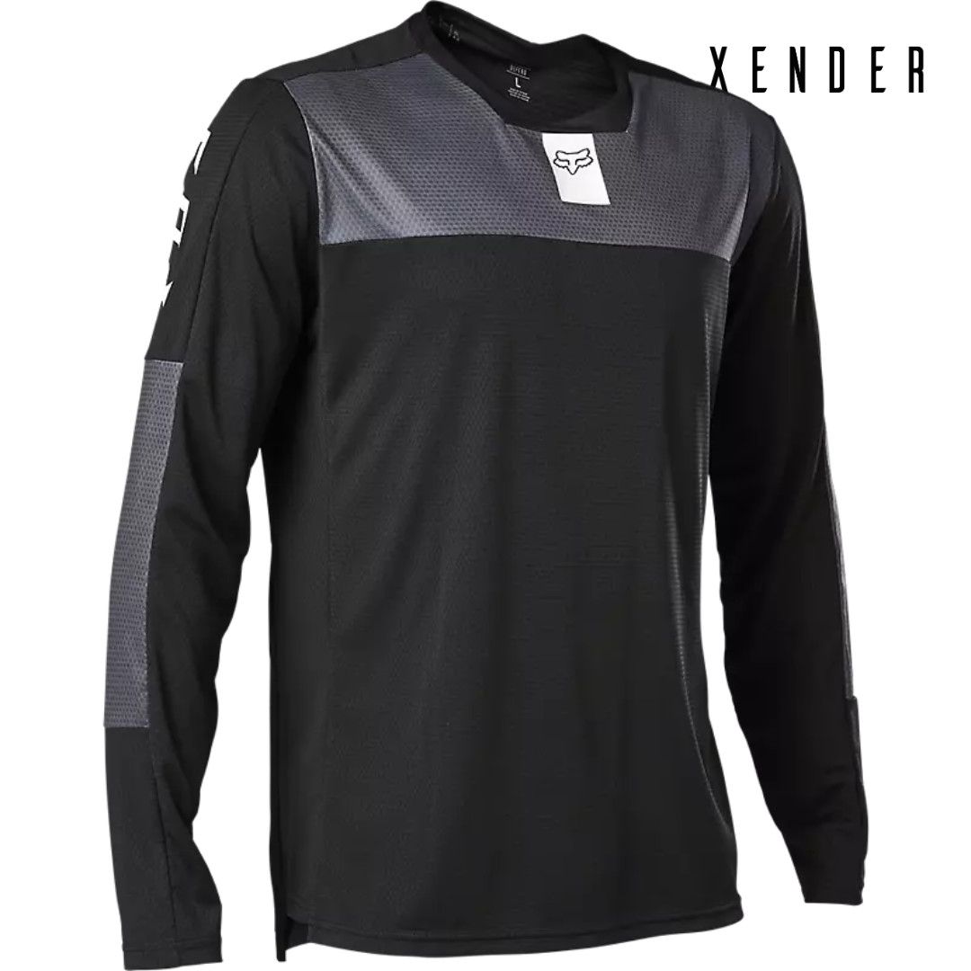 FOX RACING DEFEND FOXHEAD NEGROJERSEY