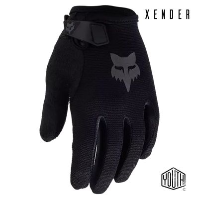 FOX RACING RANGER NEGRO NIÑO GUANTES