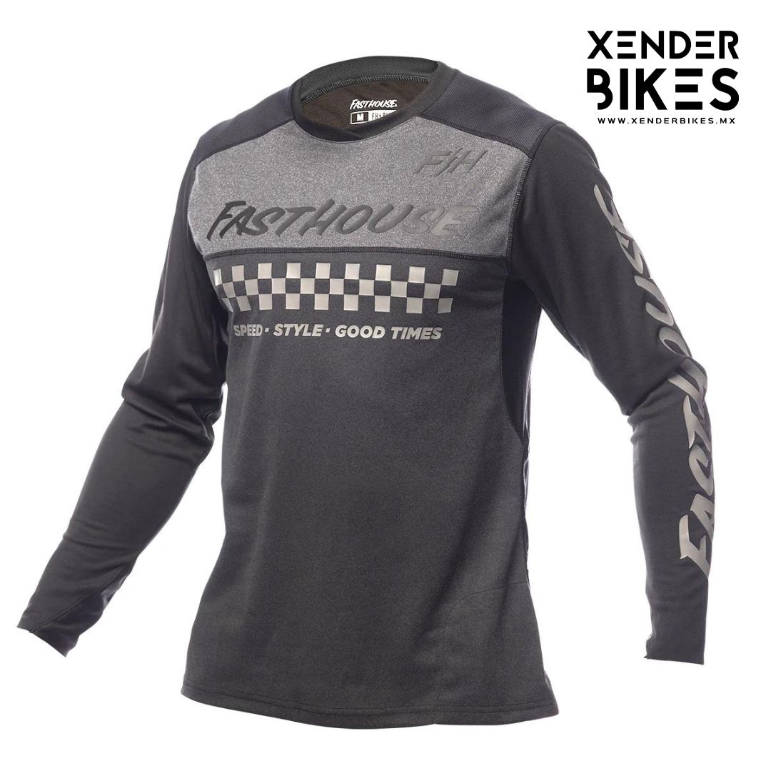 FASTHOUSE ALLOY MESA LS NEGRO JERSEY