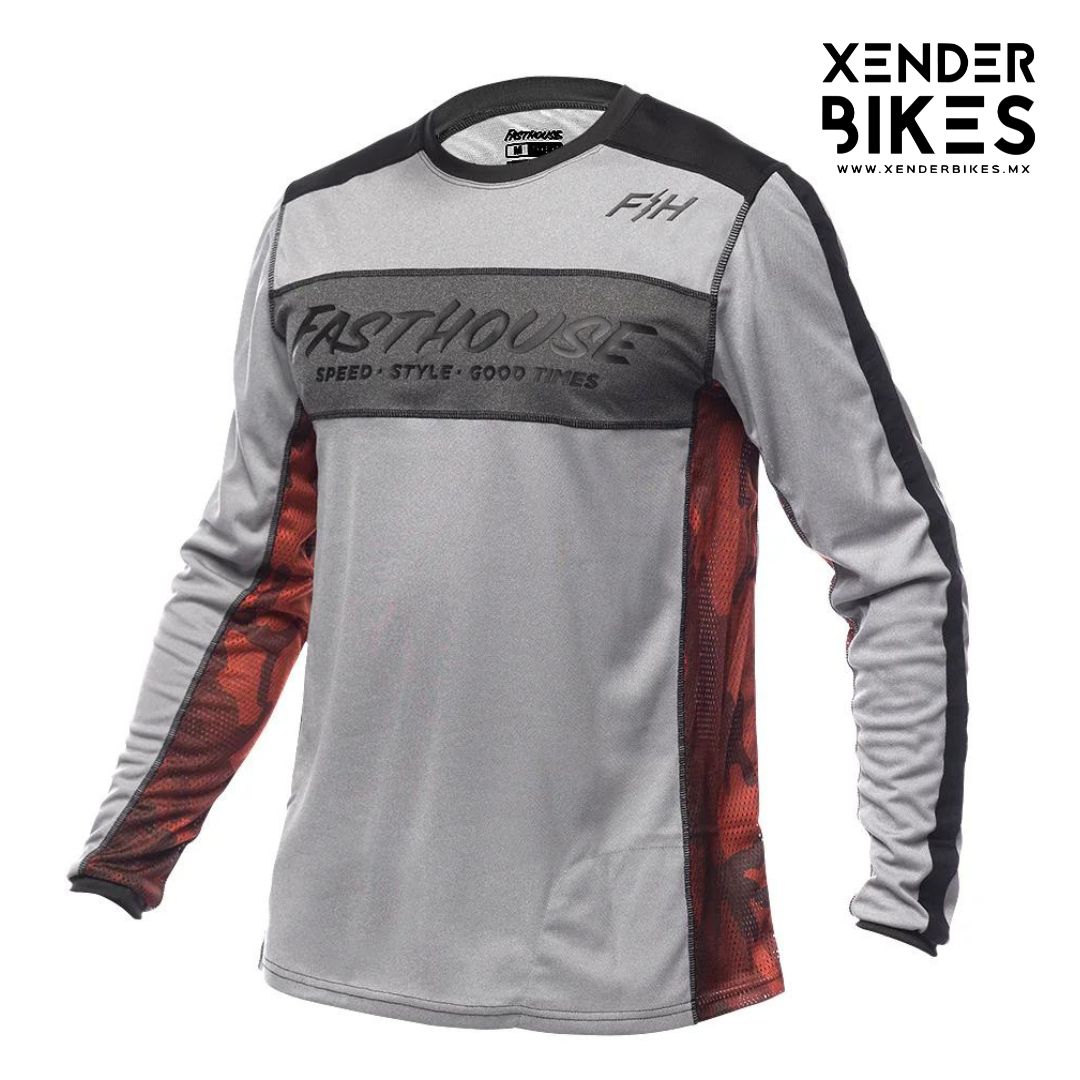 FASTHOUSE CLASSIC ACADIA LS GRIS JERSEY