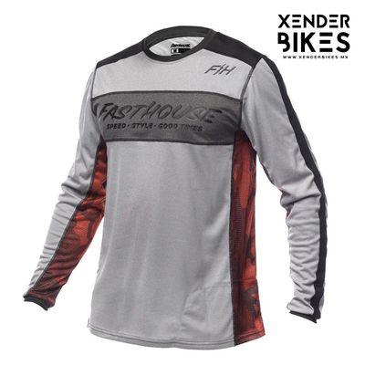 FASTHOUSE CLASSIC ACADIA LS GRIS JERSEY