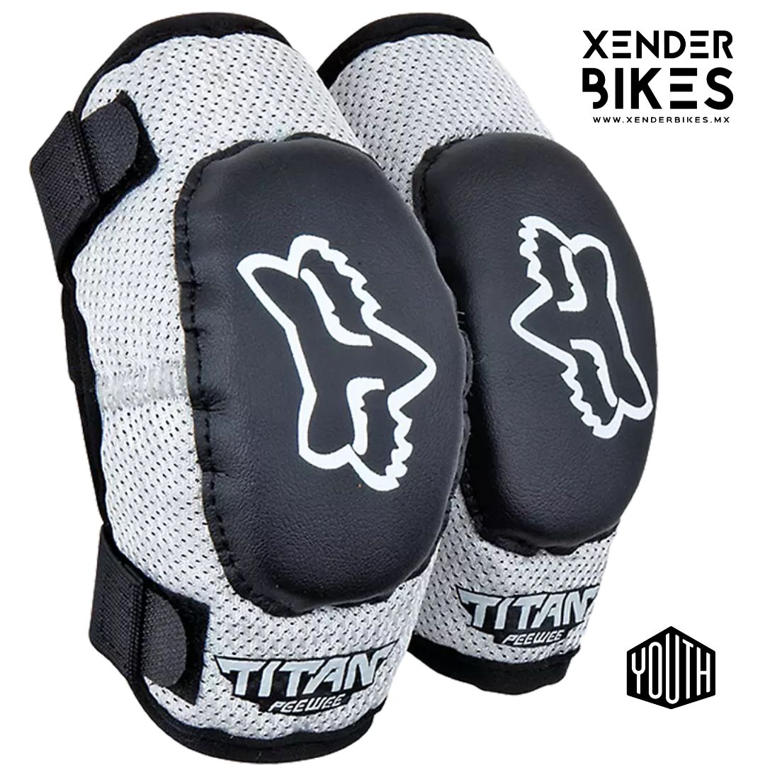 FOX RACING TITAN PEEWEE NIÑO GRIS CODERAS