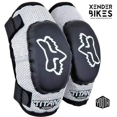 FOX RACING TITAN PEEWEE NIÑO GRIS CODERAS
